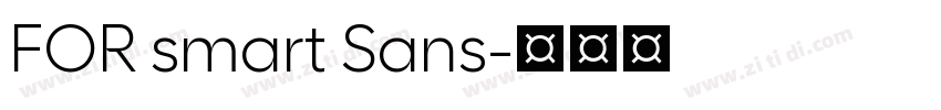 FOR smart Sans字体转换